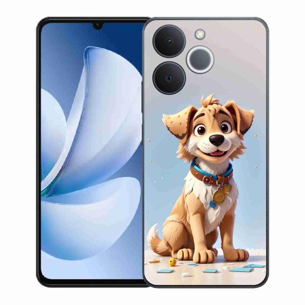 Gél borítás mmCase a Realme Note 70T számára - rajzfilm kiskutya