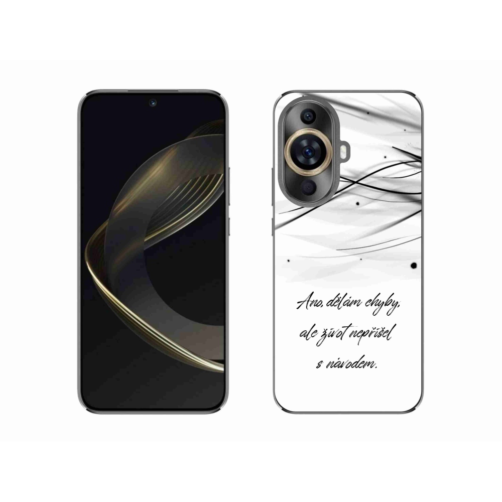 Gél borítás mmCase a Huawei Nova 11-en - idézem a fehér hátteret