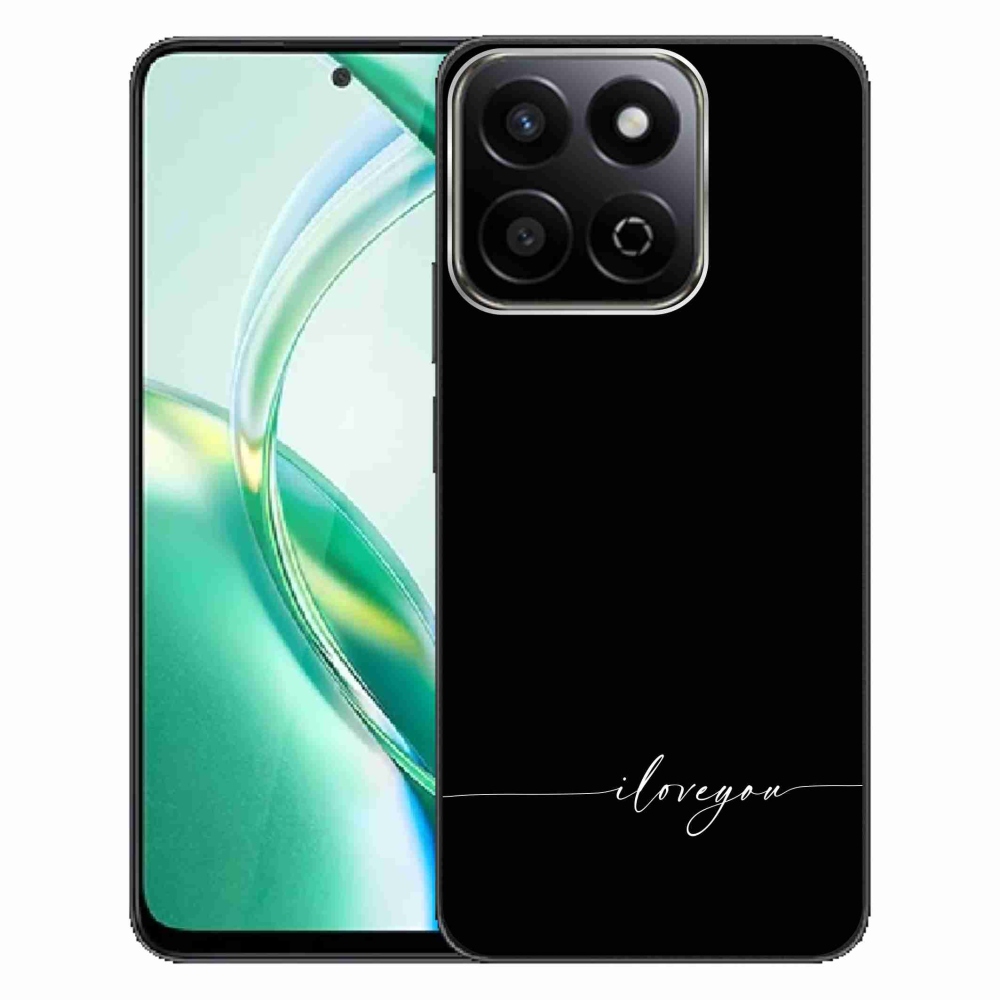 Gél borító mmCase a Honor 200 Smart 5G készülékhez - Szeretlek fekete háttérrel