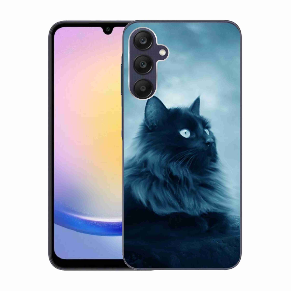 Gél tok mmCase Samsung Galaxy A25 5G - fekete macska 1