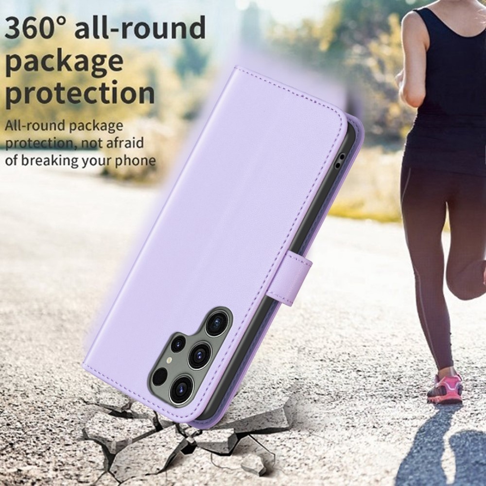 BNF könyvtáska Samsung Galaxy S25 Ultra - világos lila