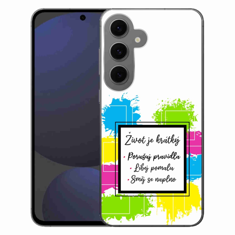 Gél borítás mmCase Samsung Galaxy S24 FE - idézem 5 fehér háttér