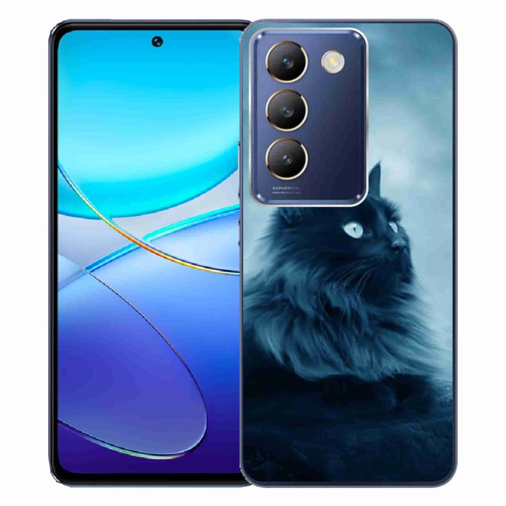 Gél tok mmCase a Vivo V40 SE 4G/5G készülékhez - fekete cat 1