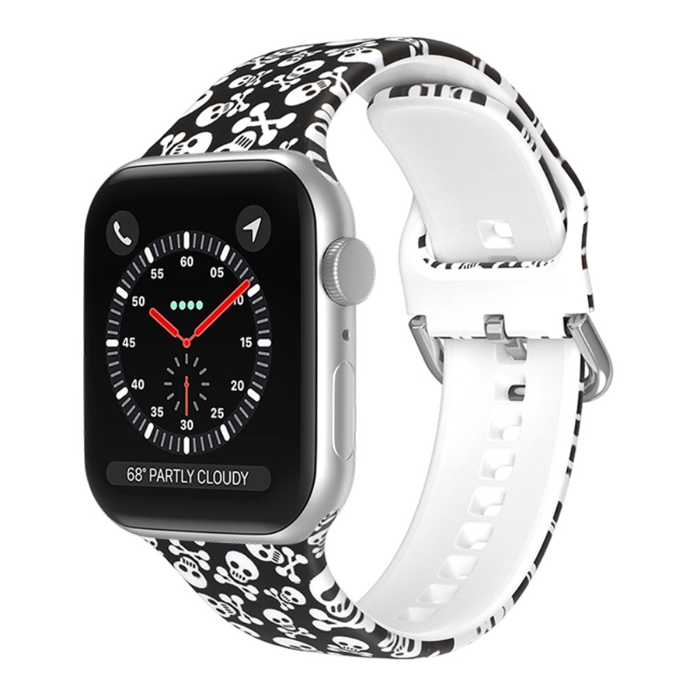 Nyomtatott szilikon szíj Apple Watch Ultra/Ultra 2 49mm/SE/SE 2022/2023 44mm/9/8/7 45mm/6/5/4 44mm/3/2/1 42 mm - minta I