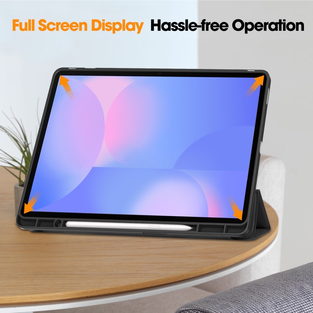 Casy intelligens záró tok Samsung Galaxy Tab S10 FE+ készülékhez - fekete