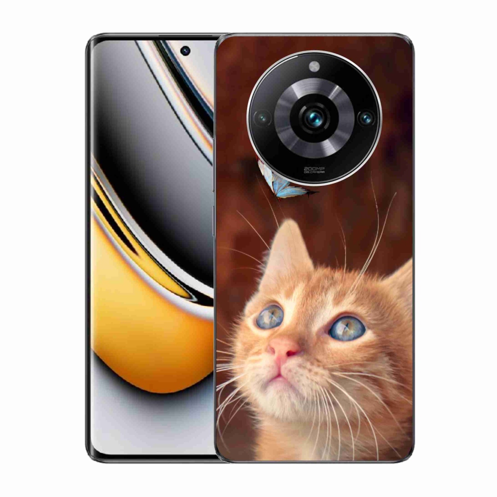 Gél borítás mmCase a Realme 11 Pro/11 Pro+ készülékhez - pillangó és cica