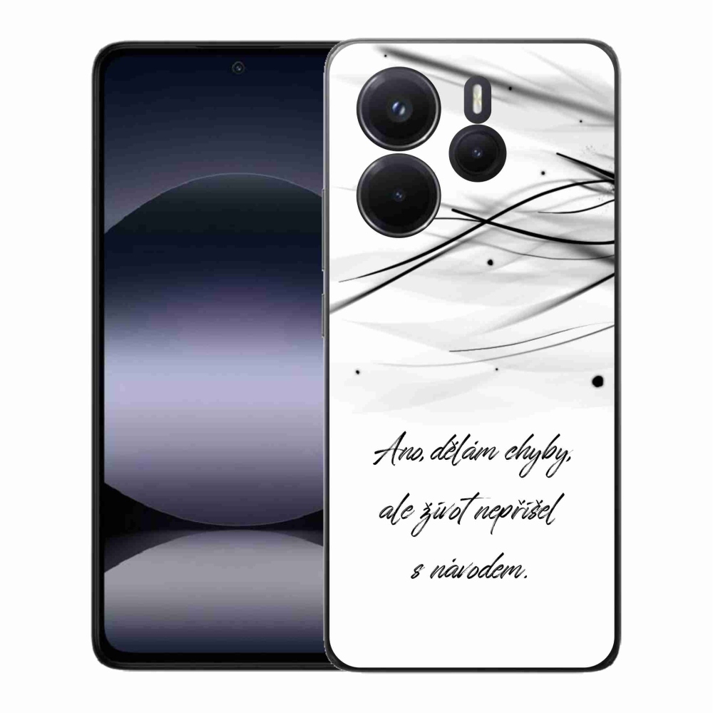 Gél borítás mmCase a Xiaomi Redmi Note 14-hez - idézem fehér háttérrel