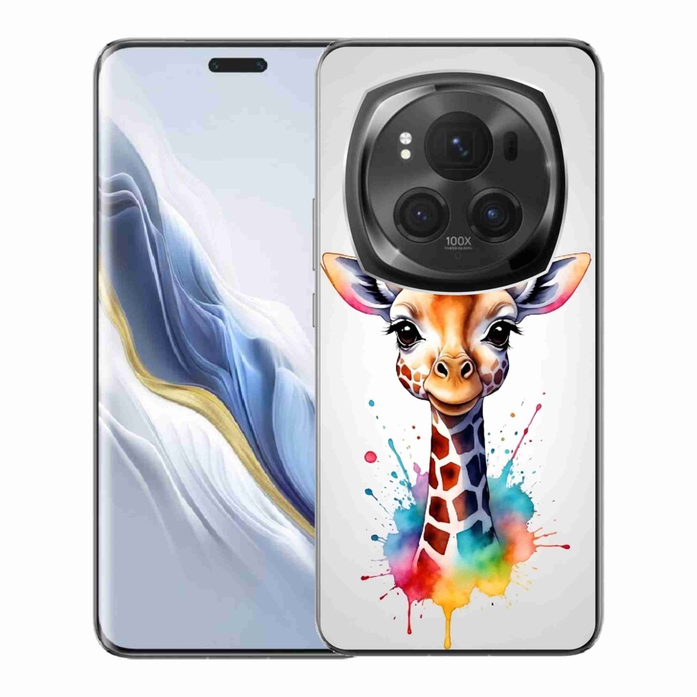 Zselés borítás mmCase a Honor Magic 6 Pro 5G készülékhez - zsiráf 1