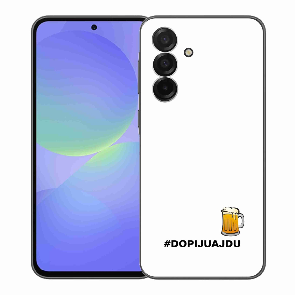 Gél borító mmCase Samsung Galaxy A36 5G - sör motívum 1 fehér háttér