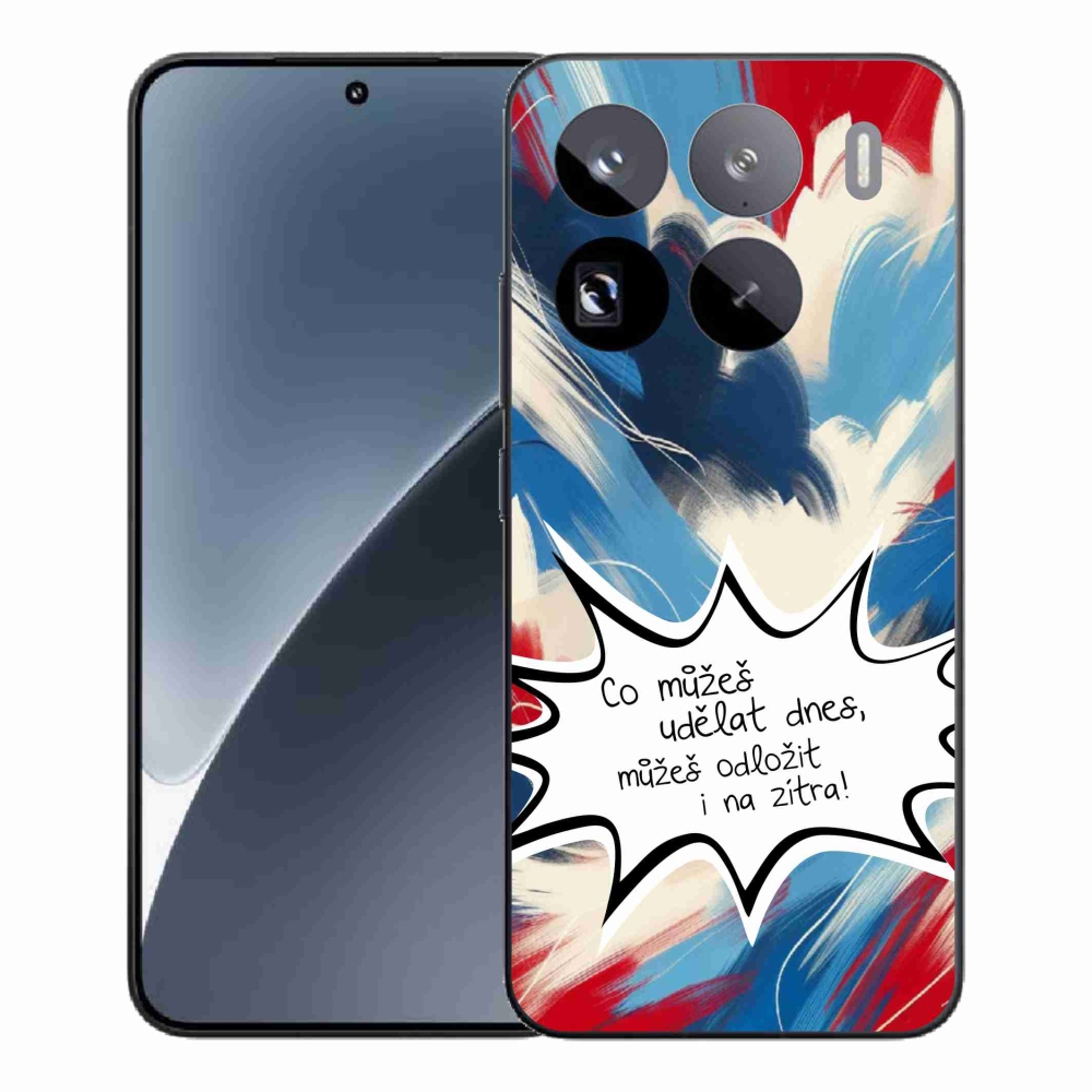 Gél borító mmCase a Xiaomi 15 Pro-hoz - vicces szöveg 9 fehér háttér