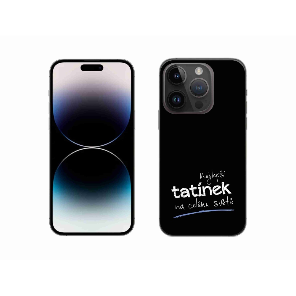 Gél borítás mmCase iPhone 14 Pro 6.1 - Best Daddy 4 fekete háttérrel