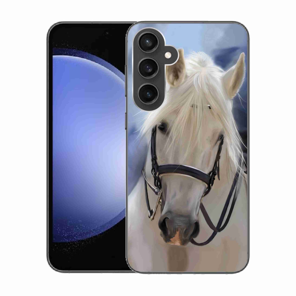 Gél védőhuzat mmCase Samsung Galaxy S23 FE - fehér ló
