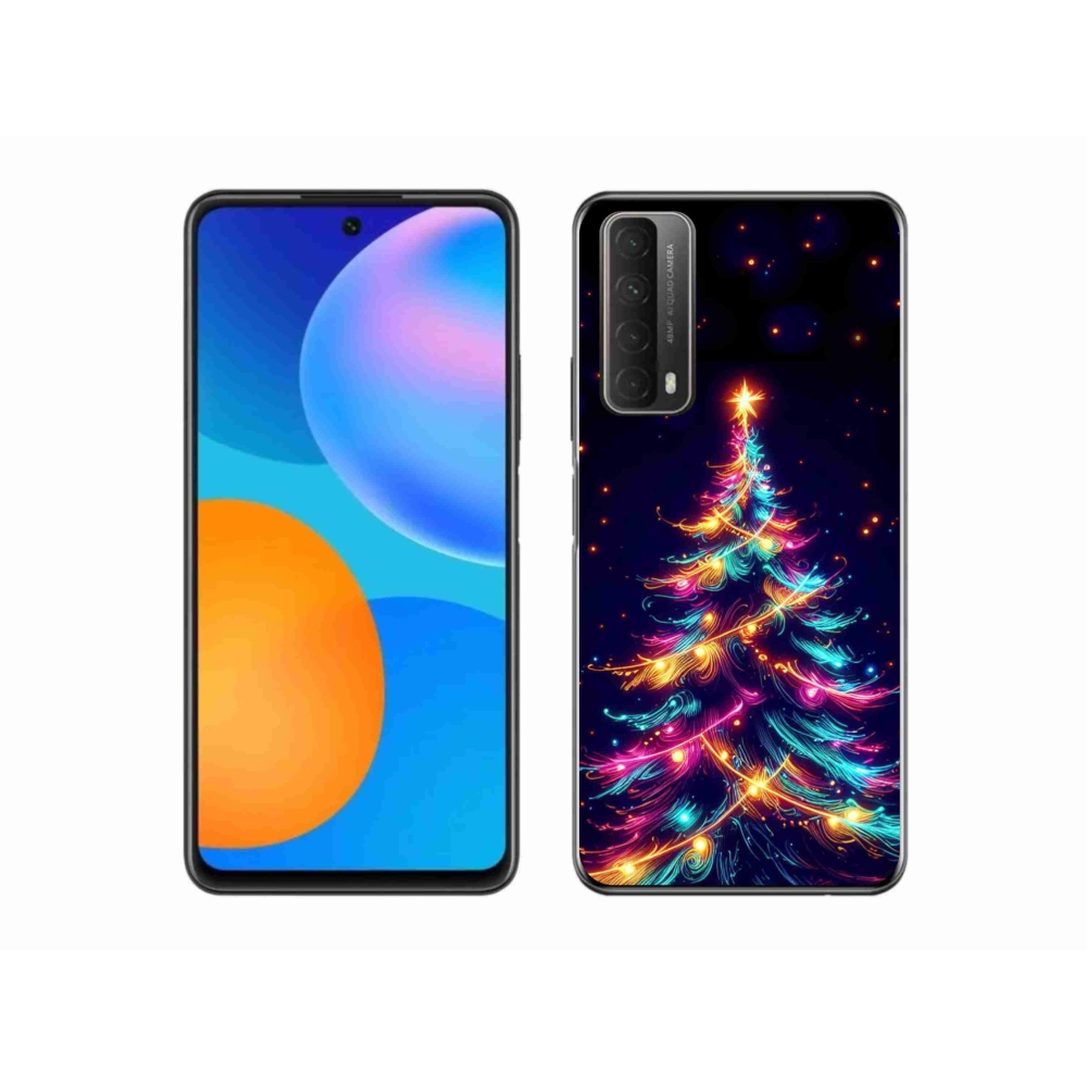 Gél borítás mmCase a Huawei P Smart (2021) - neon karácsonyfa