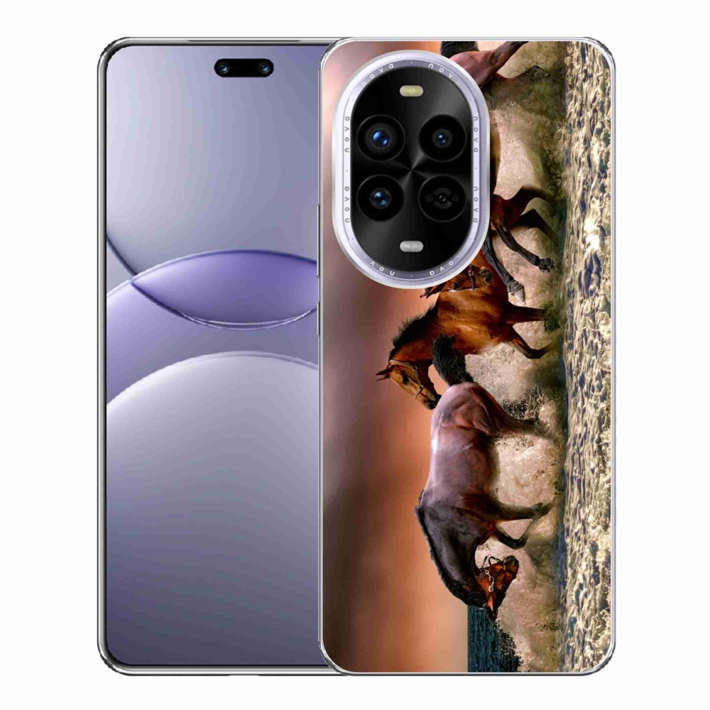 Zselés borítás mmCase a Huawei Nova 13 Pro 5G-n - lovak 1