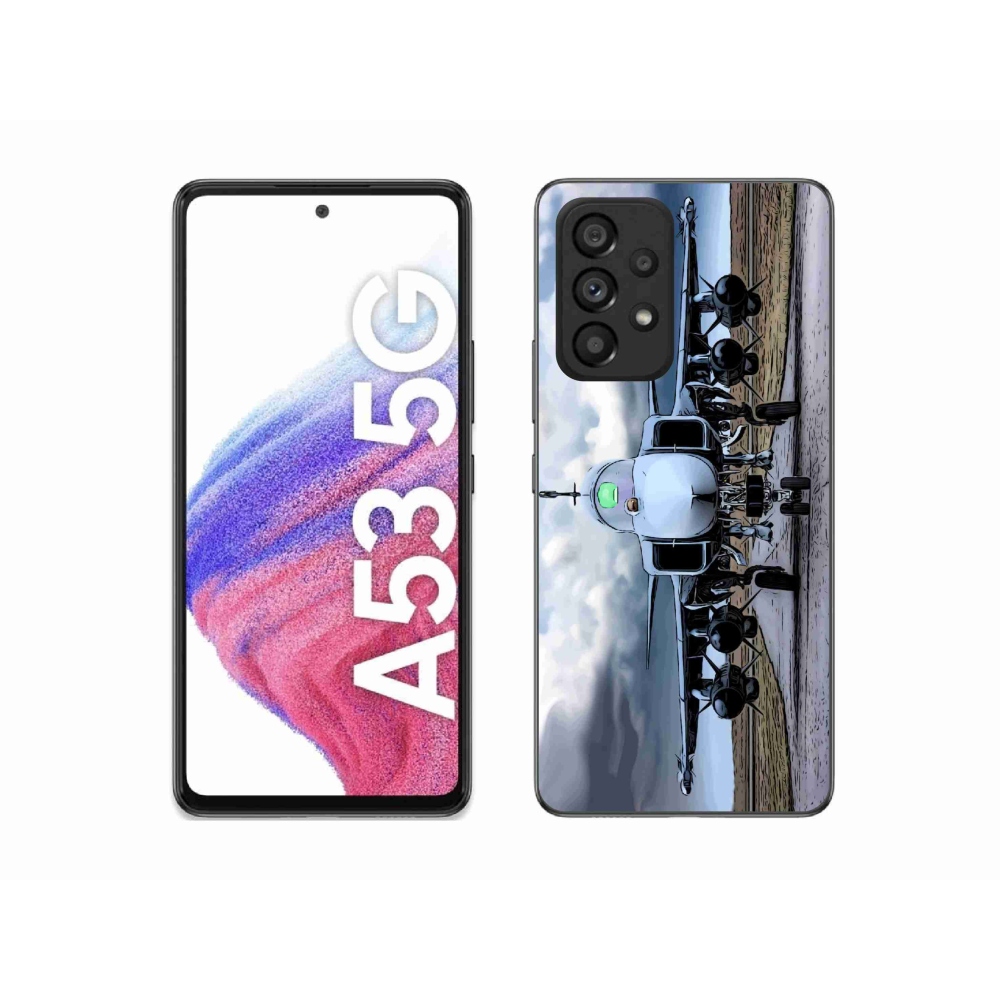 Gél borítás mmCase Samsung Galaxy A53 5G - katonai repülőgépekhez