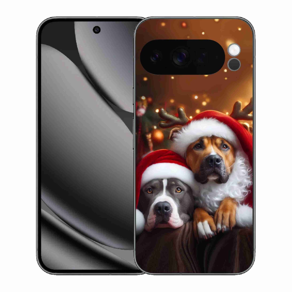 Gél borítás mmCase a Google Pixel 10 Pro XL számára - Karácsonyi kutyák