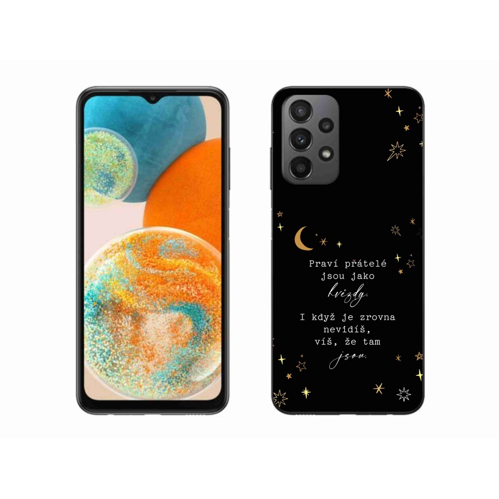 Gél borítás mmCase Samsung Galaxy A23 4G/5G - idézem 6 fekete háttér