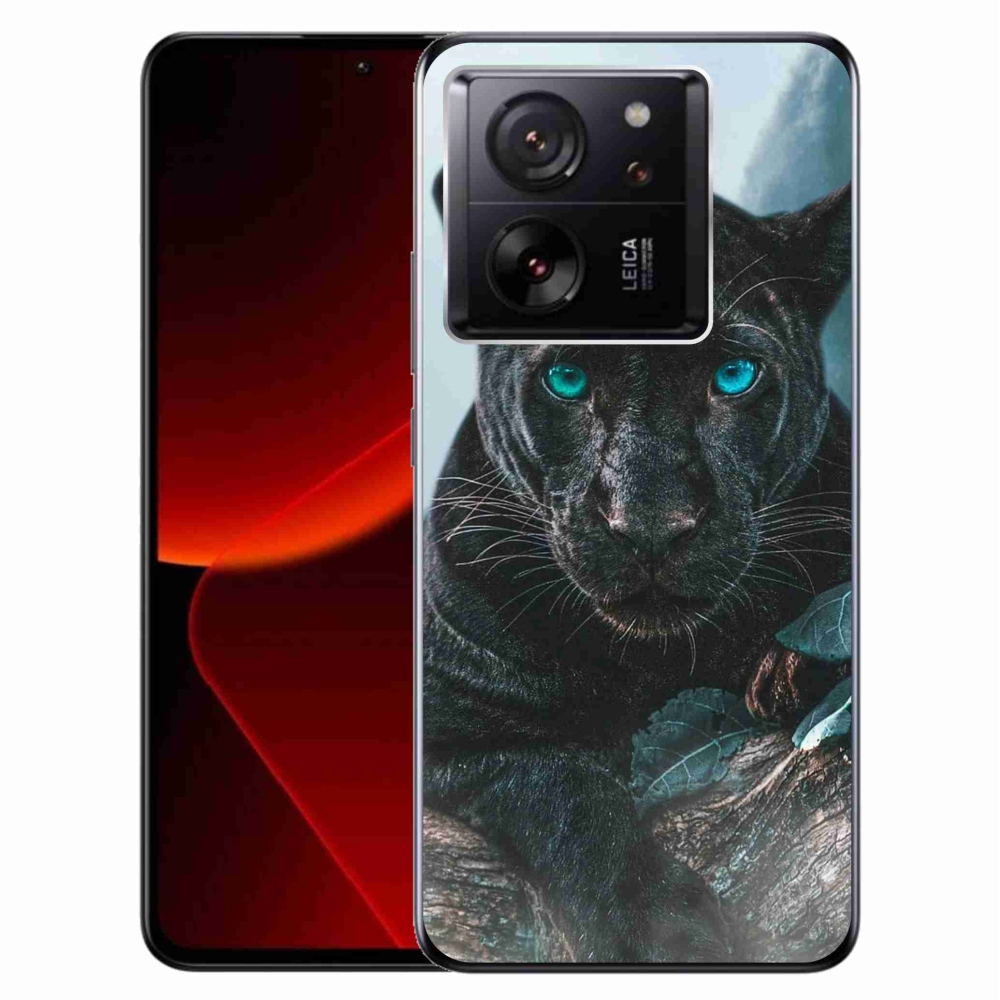 Gél borítás mmCase a Xiaomi 13T/13T Pro készülékhez - fekete párduc