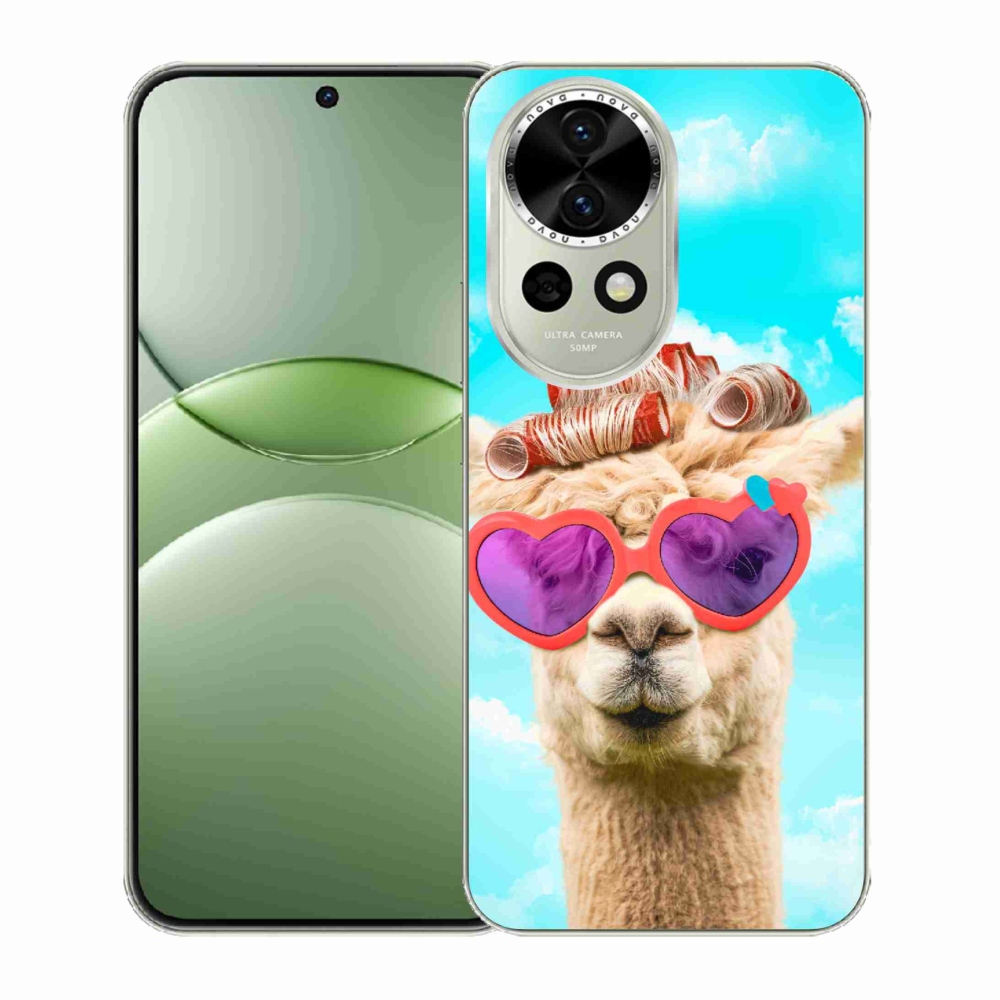 Gél borítás mmCase a Huawei Nova 13 5G számára - szemüveges láma