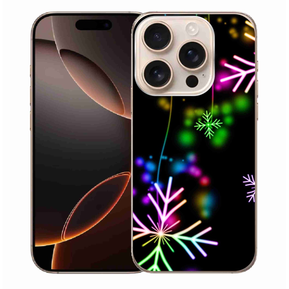 Zselés borítás mmCase iPhone 16 Pro Max készülékhez - színes pelyhekkel