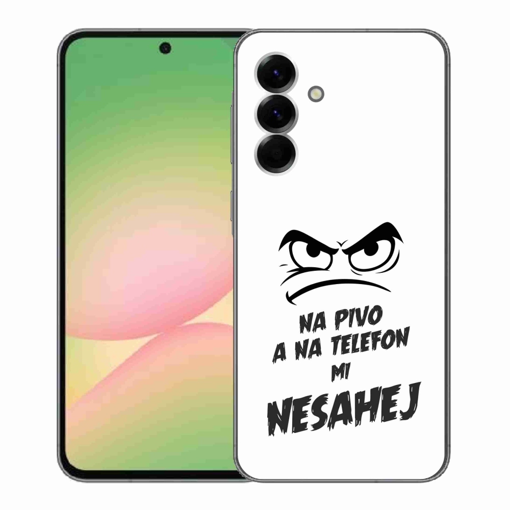 Gél borítás mmCase Samsung Galaxy A56 5G - sör motívum 2 fehér háttérrel