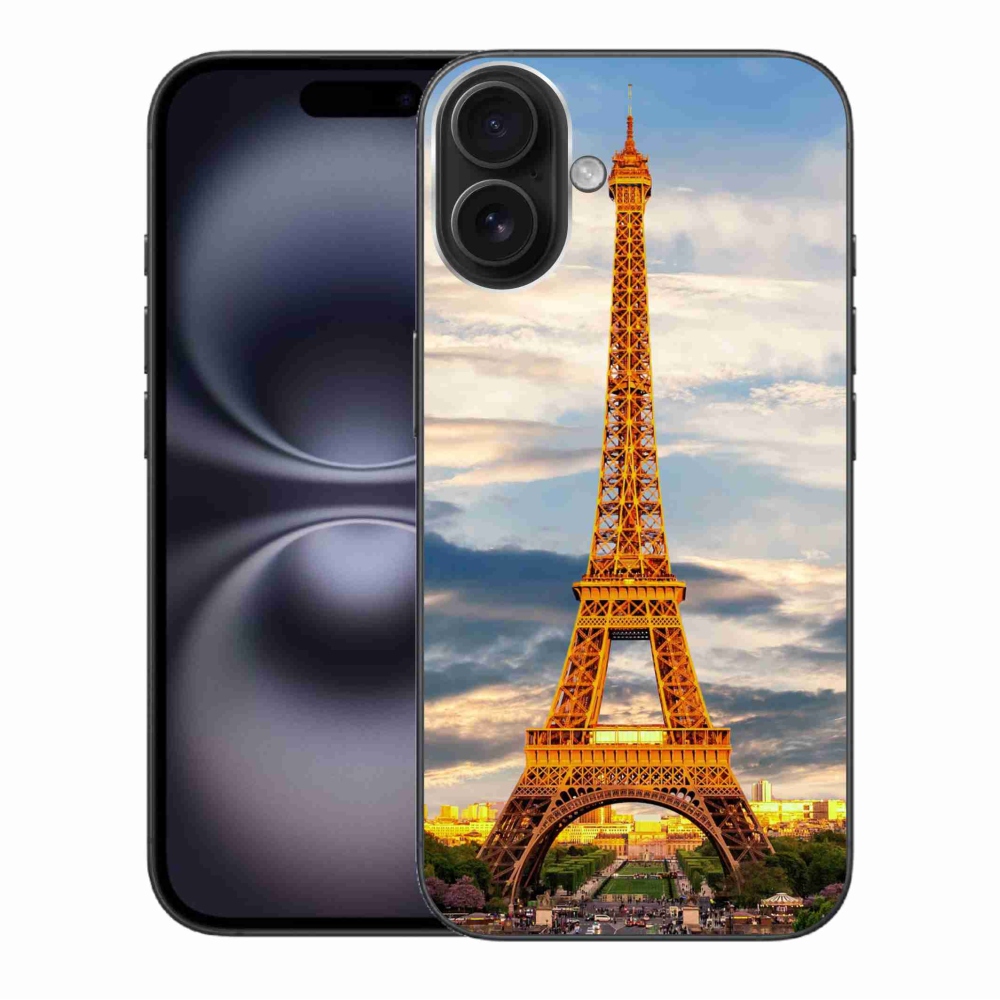Zselés borítás mmCase iPhone 16 Plus készülékhez - eiffel-torony 3