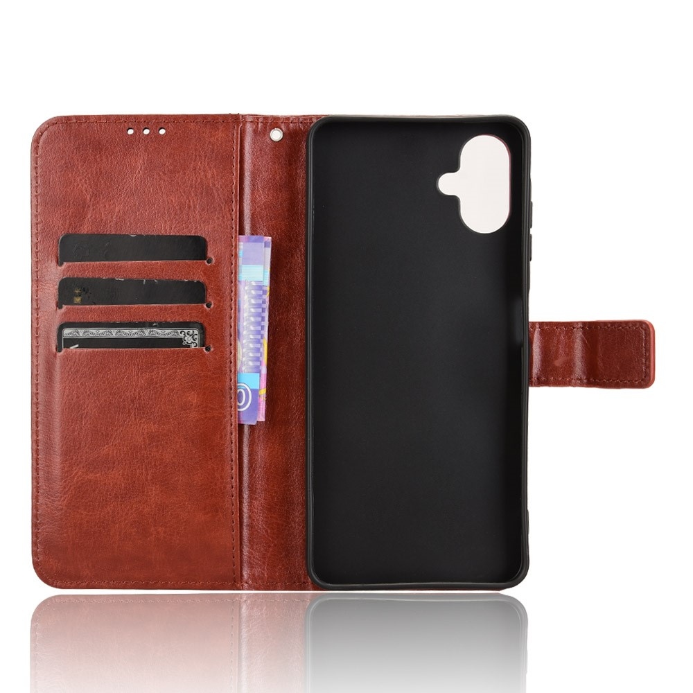 Őrült könyves tok Samsung Galaxy A06 4G - barna