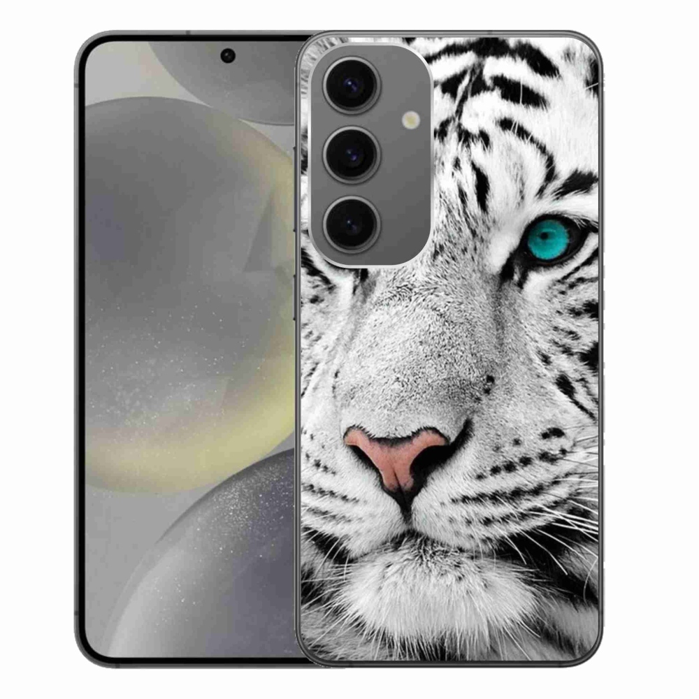 Zselés borítás mmCase Samsung Galaxy S24+ - fehér tigris