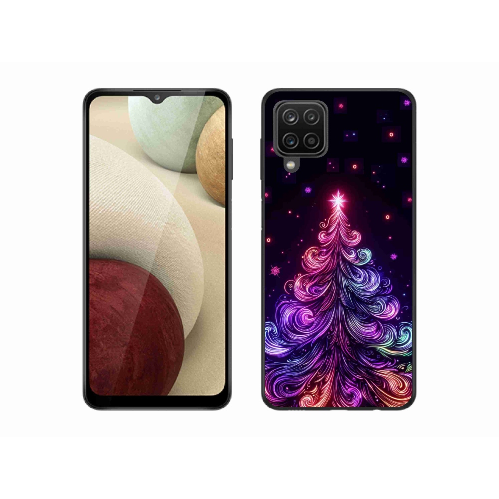 Gél borítás mmCase Samsung Galaxy M12 - neon karácsonyfa 1