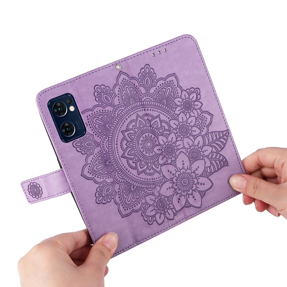 Mandala könyv tok az Oppo Find X5 Lite készülékhez - lila