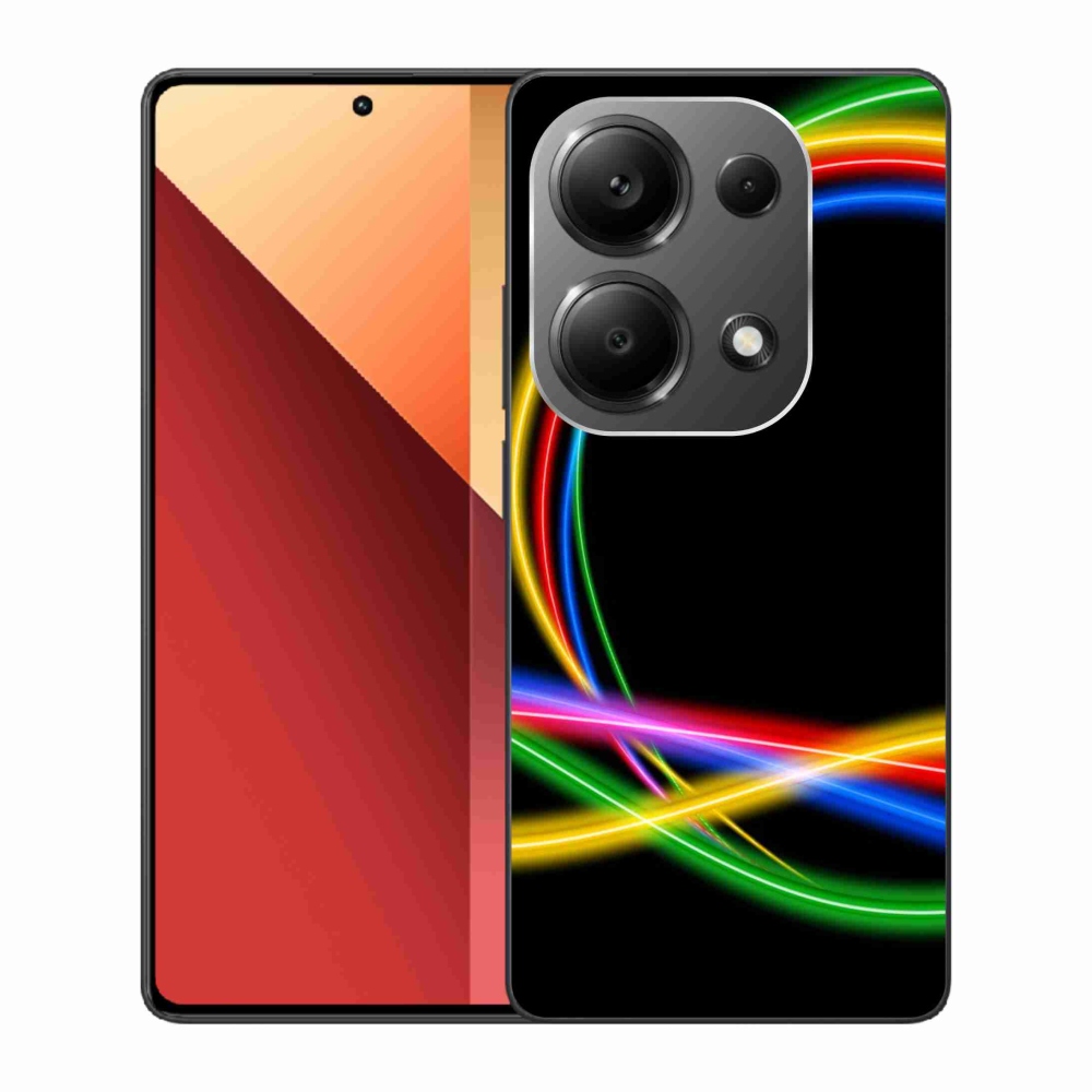 Gél tok mmCase a Xiaomi Redmi Note 13 Pro 4G/Poco M6 Pro - neon karikákhoz