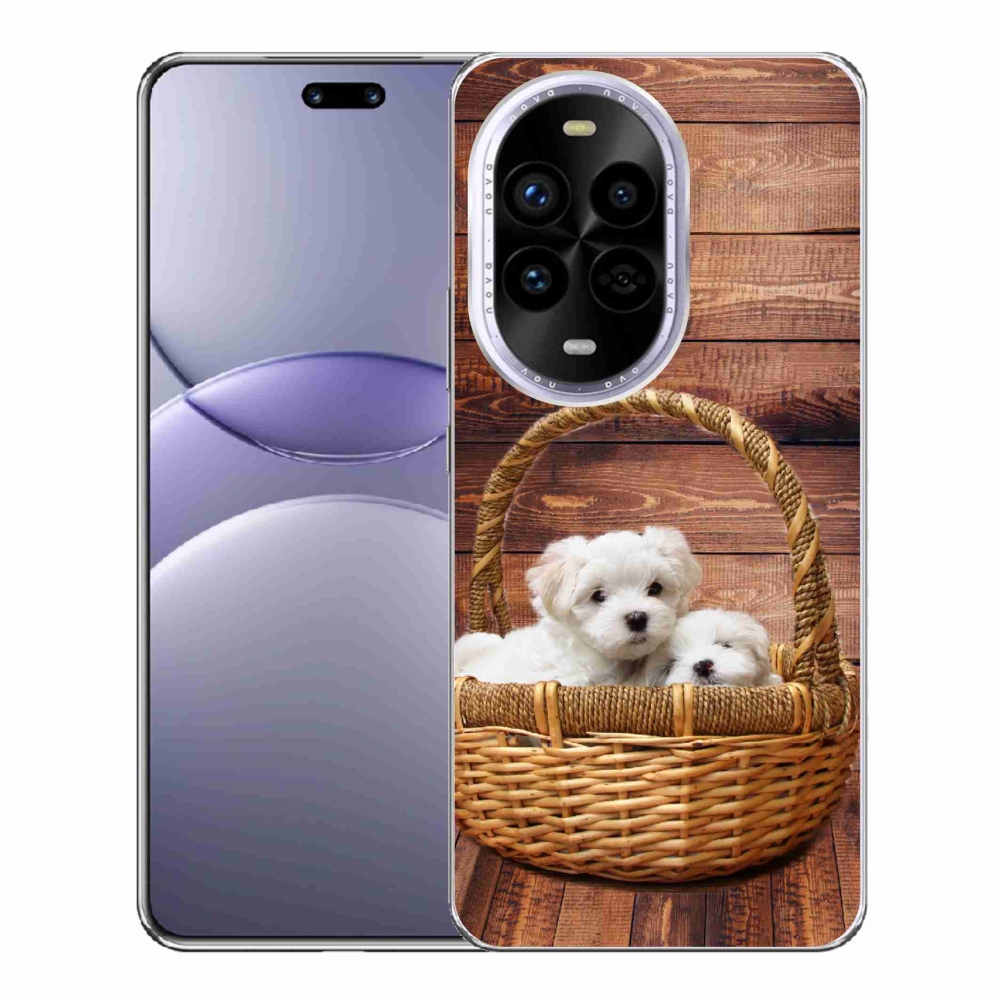 Gél borítás mmCase a Huawei Nova 13 Pro 5G számára - kölyökkutyák