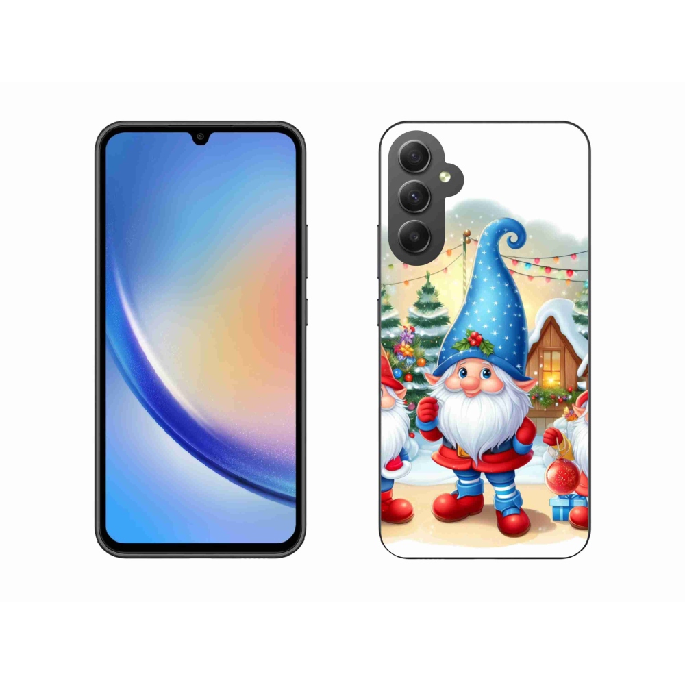 Gél borítás mmCase Samsung Galaxy A34 5G - karácsonyi manókhoz