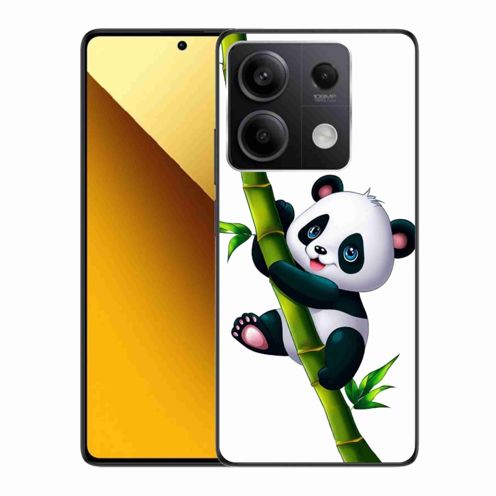 Gél borítás mmCase a Xiaomi Redmi Note 13 5G-hez - panda a bambuszon