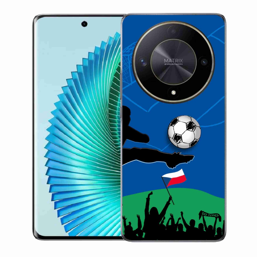 Gél borítás mmCase a Honor Magic 6 Lite 5G számára - futballszurkolóknak