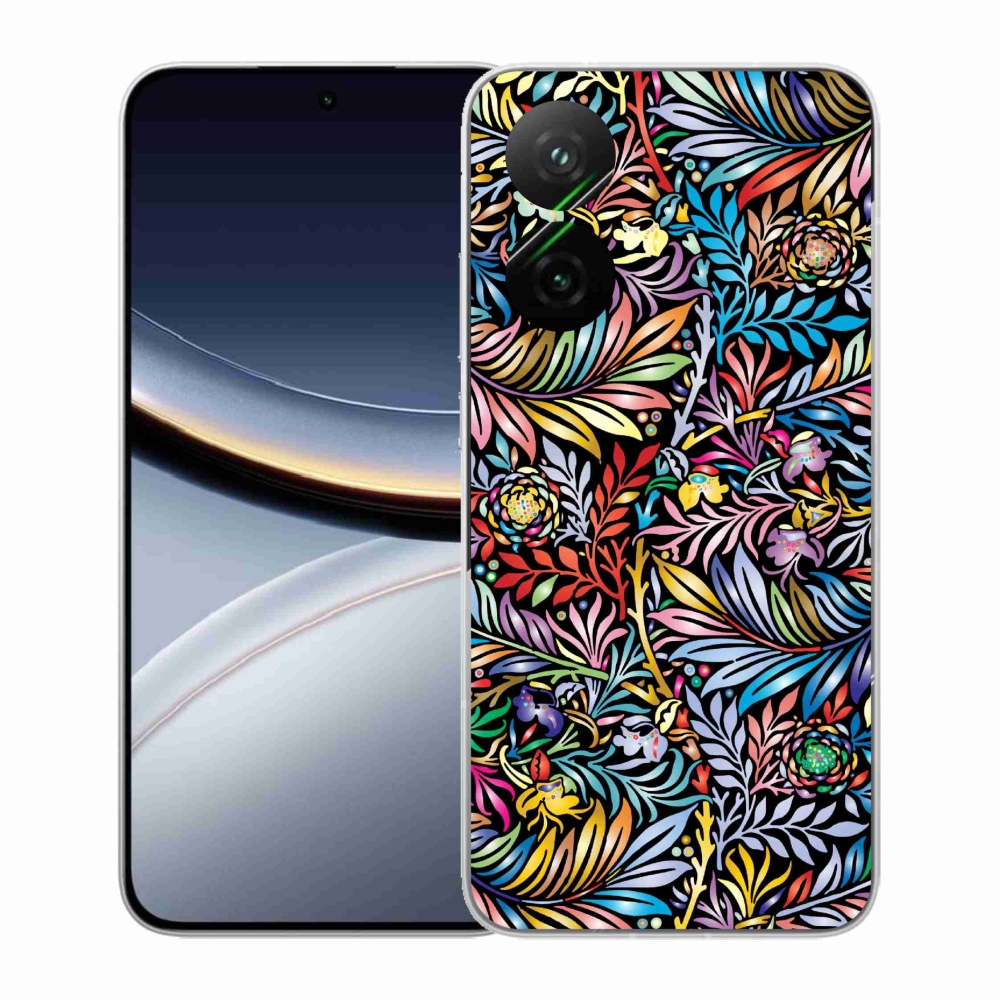 Gél borító mmCase a Xiaomi Poco F7 5G számára - virágok 5