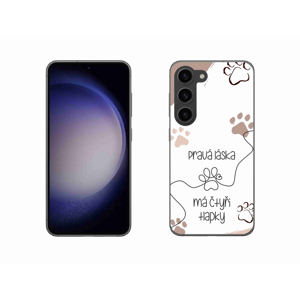 Gél borítás mmCase Samsung Galaxy S23 5G - kutya motívum 1 fehér háttér