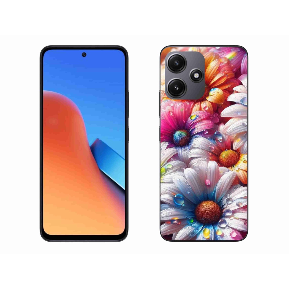 Gél borító mmCase a Xiaomi Redmi 12 5G-hez - színes százszorszépek