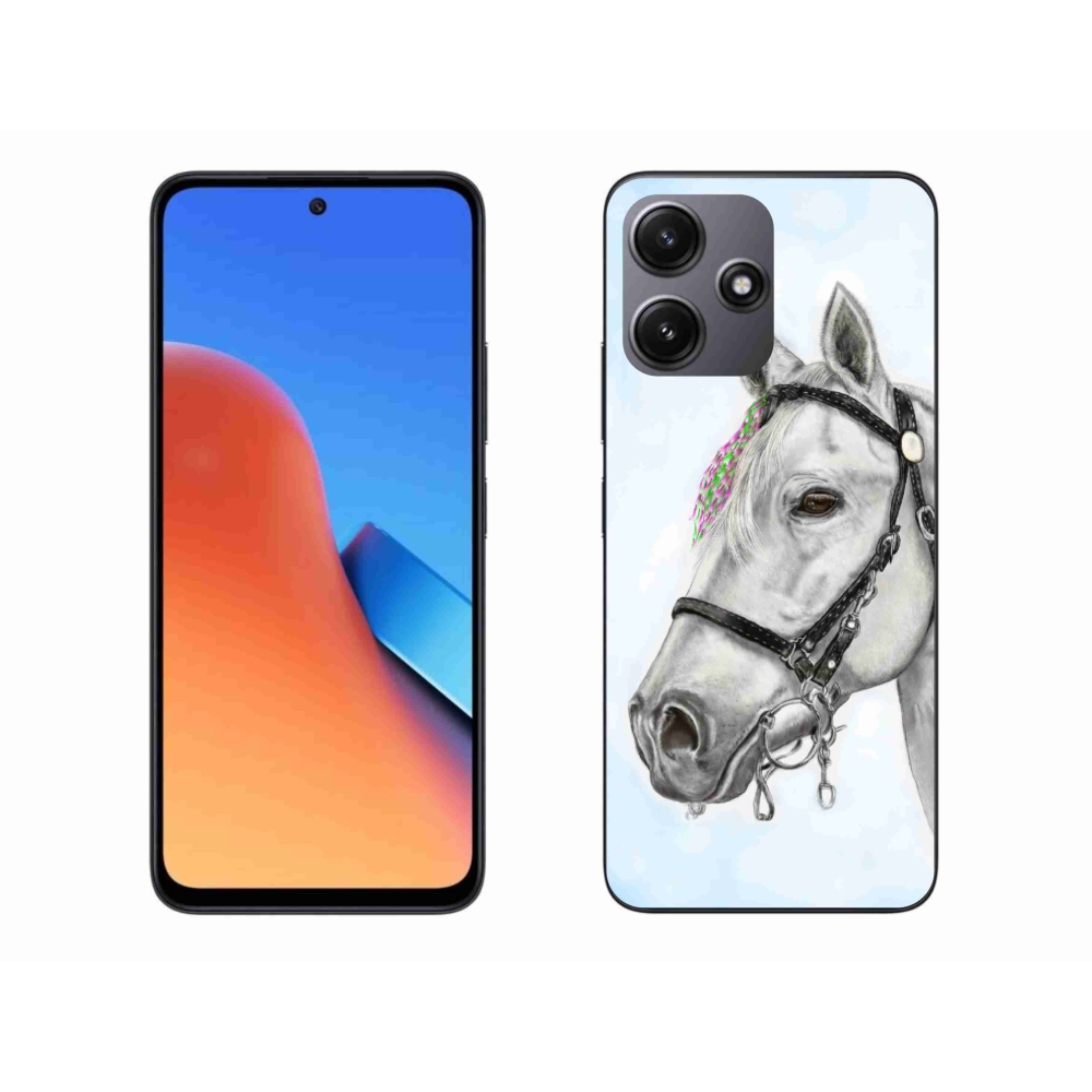 Gél borítás mmCase a Xiaomi Redmi 12 5G - fehér ló 1