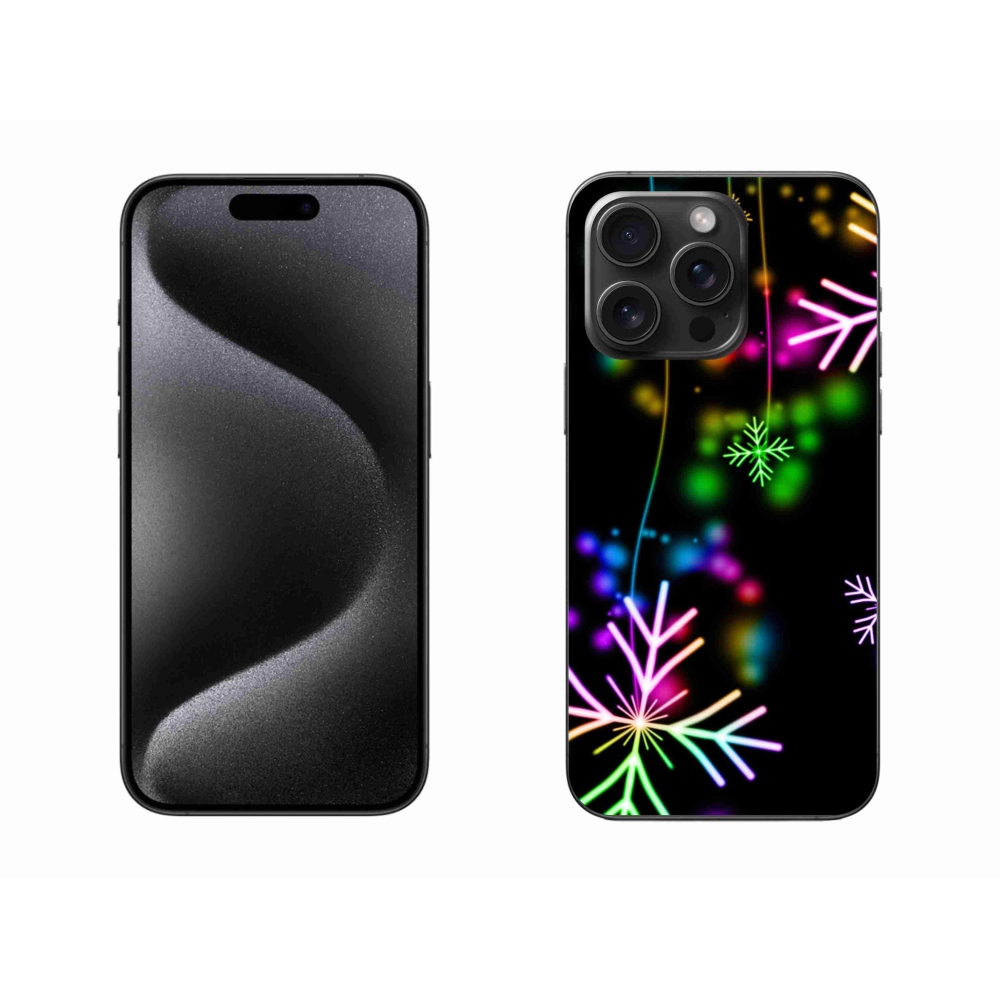 Zselés borítás mmCase iPhone 15 Pro Max készülékhez - színes pelyhekkel