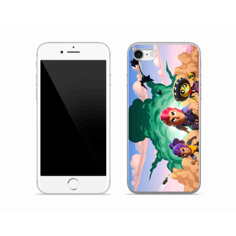 Zselés borítás mmCase iPhone SE (2020) - verekedős csillagok