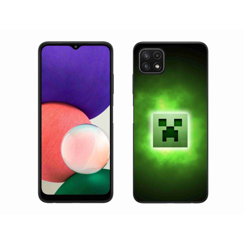 Gél borítás mmCase Samsung Galaxy A22 5G - minecraft