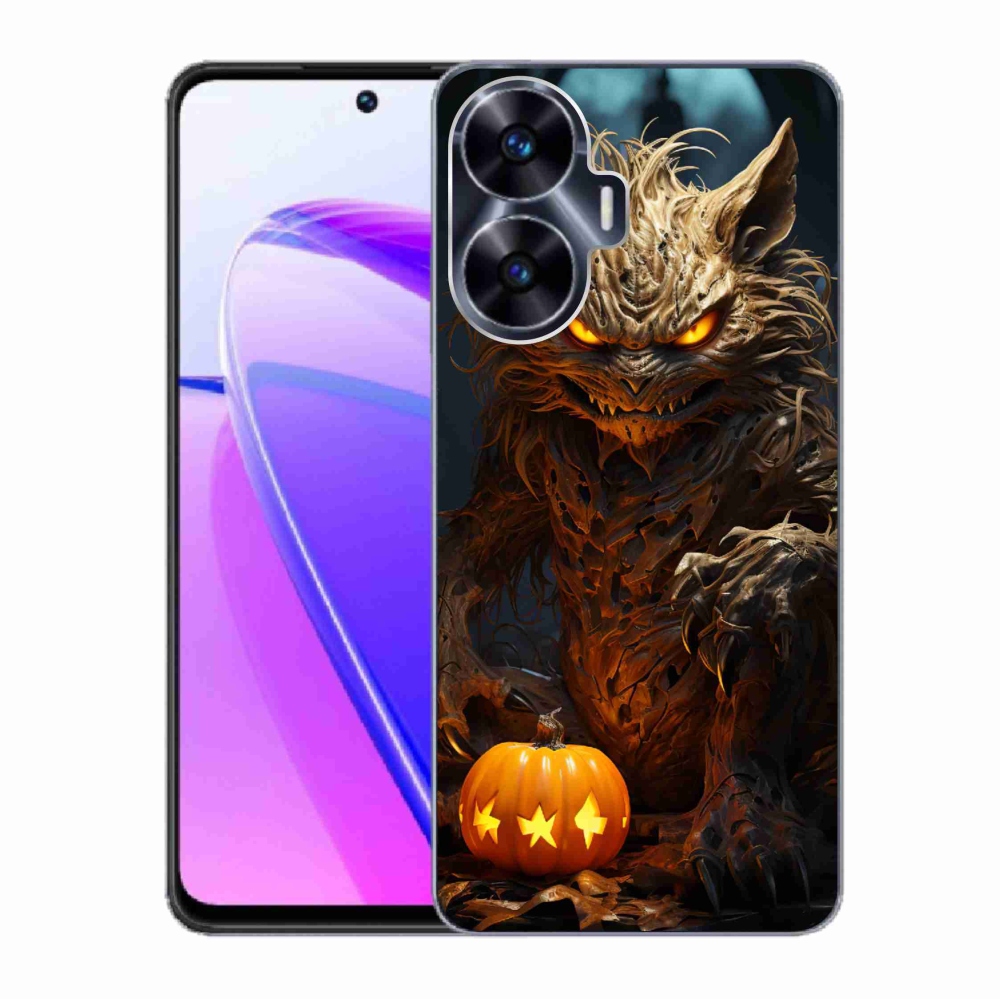 Gél borítás mmCase a Realme C55 készülékhez - Halloween szörnyeteg