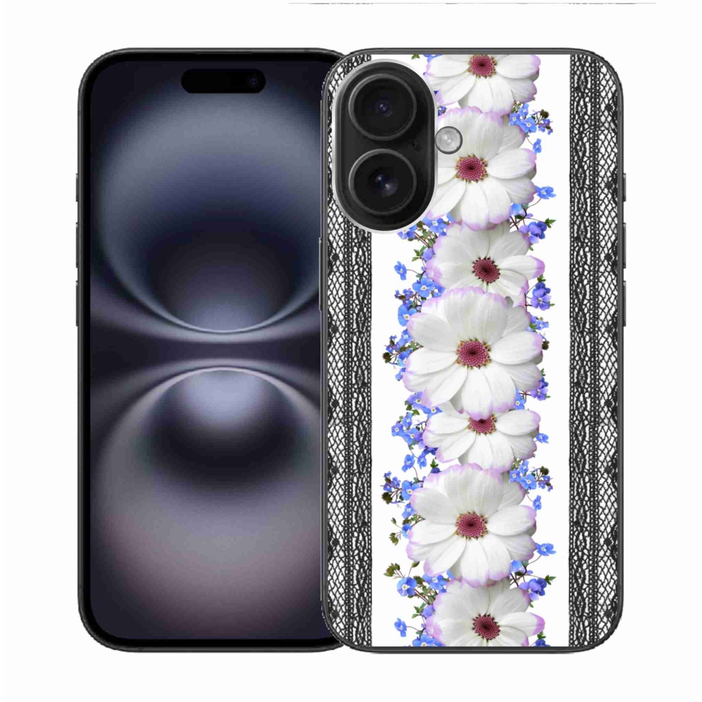 Gél borítás mmCase iPhone 16 - virágok 8