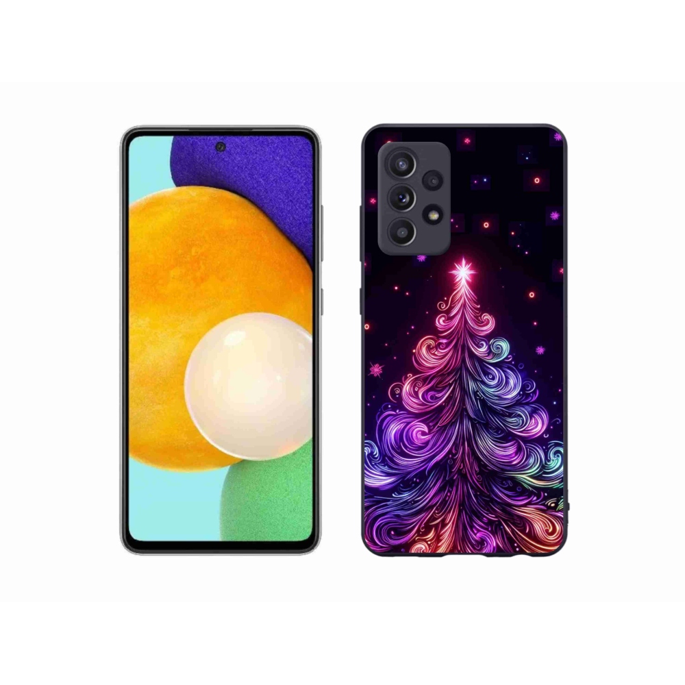 Gél borítás mmCase Samsung Galaxy A52s 5G - neon karácsonyfa 1