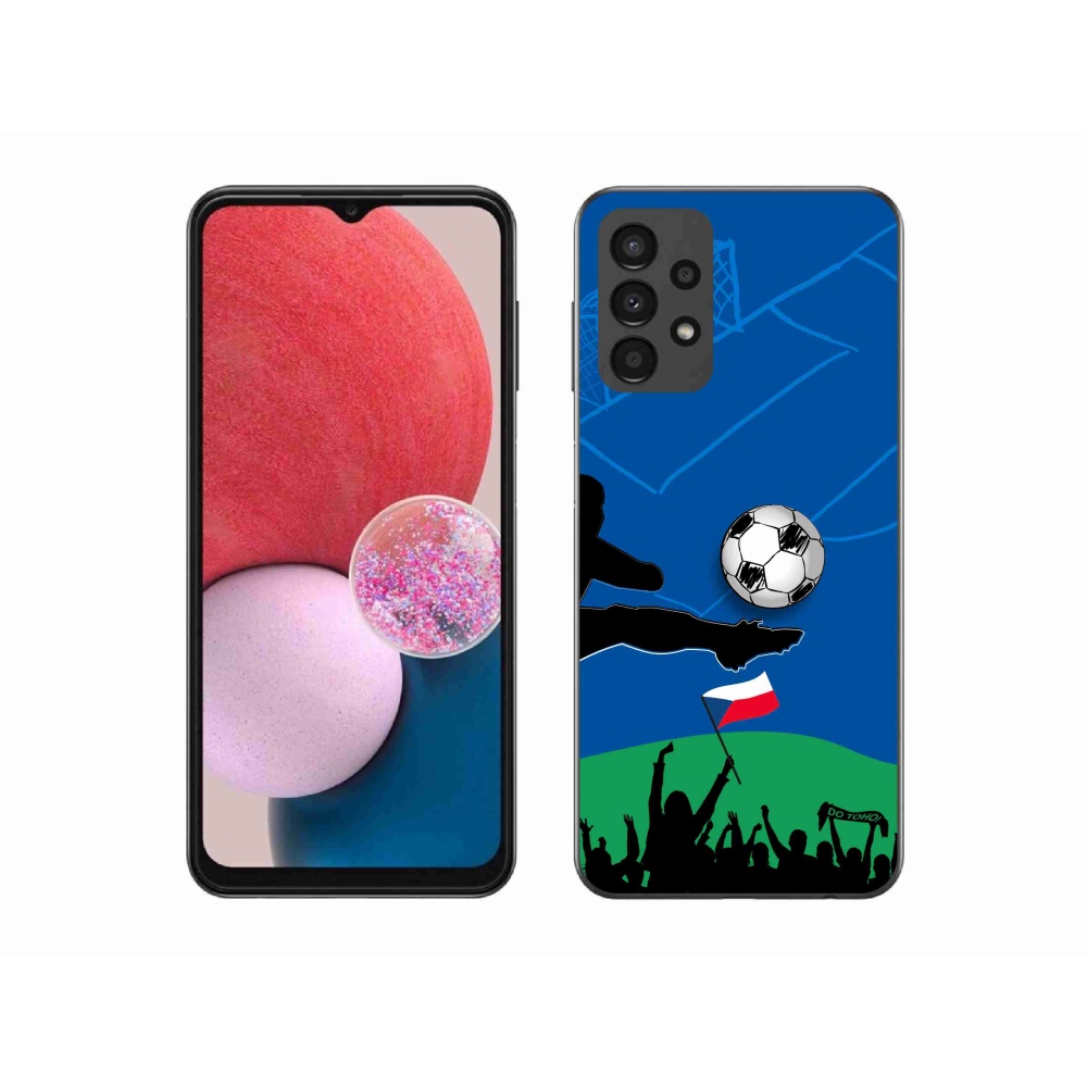 Gél borítás mmCase a Samsung Galaxy A13 4G-n - futballszurkolóknak