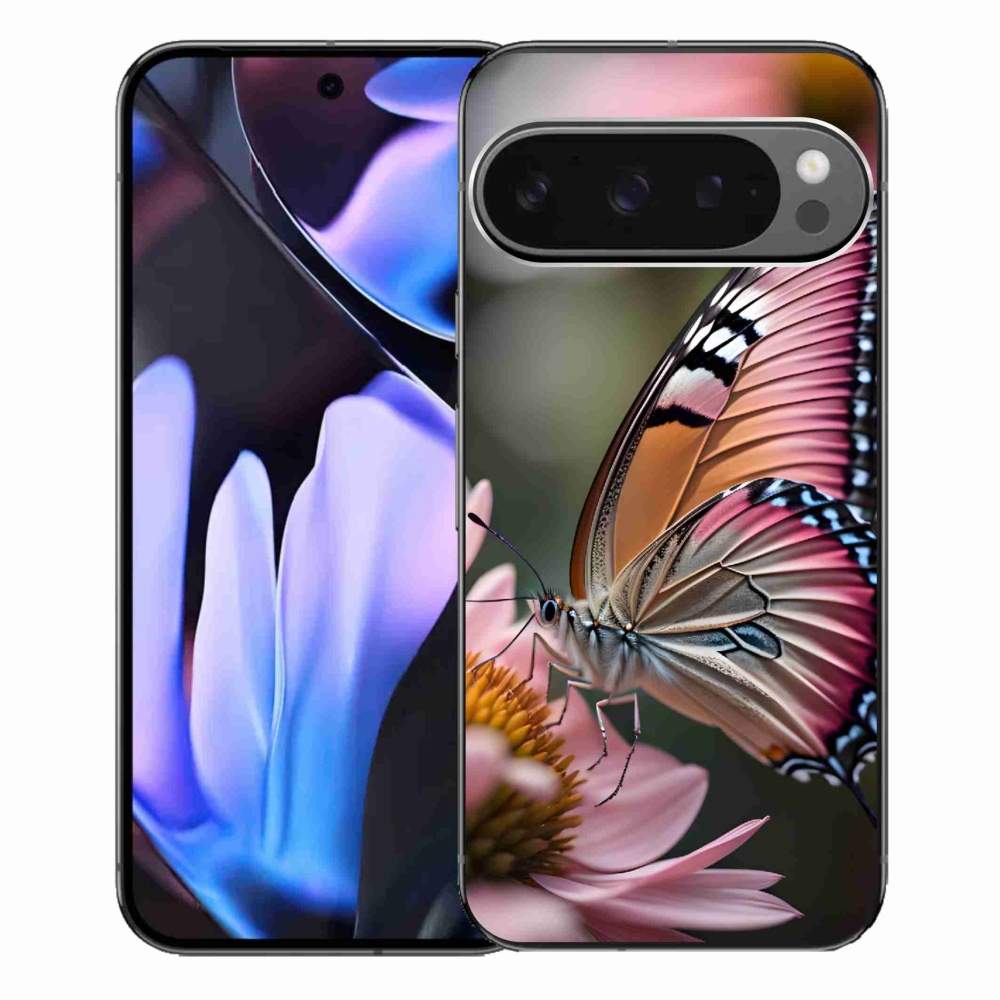 Gél borítás mmCase a Google Pixel 9 Pro XL-hez - színes pillangó