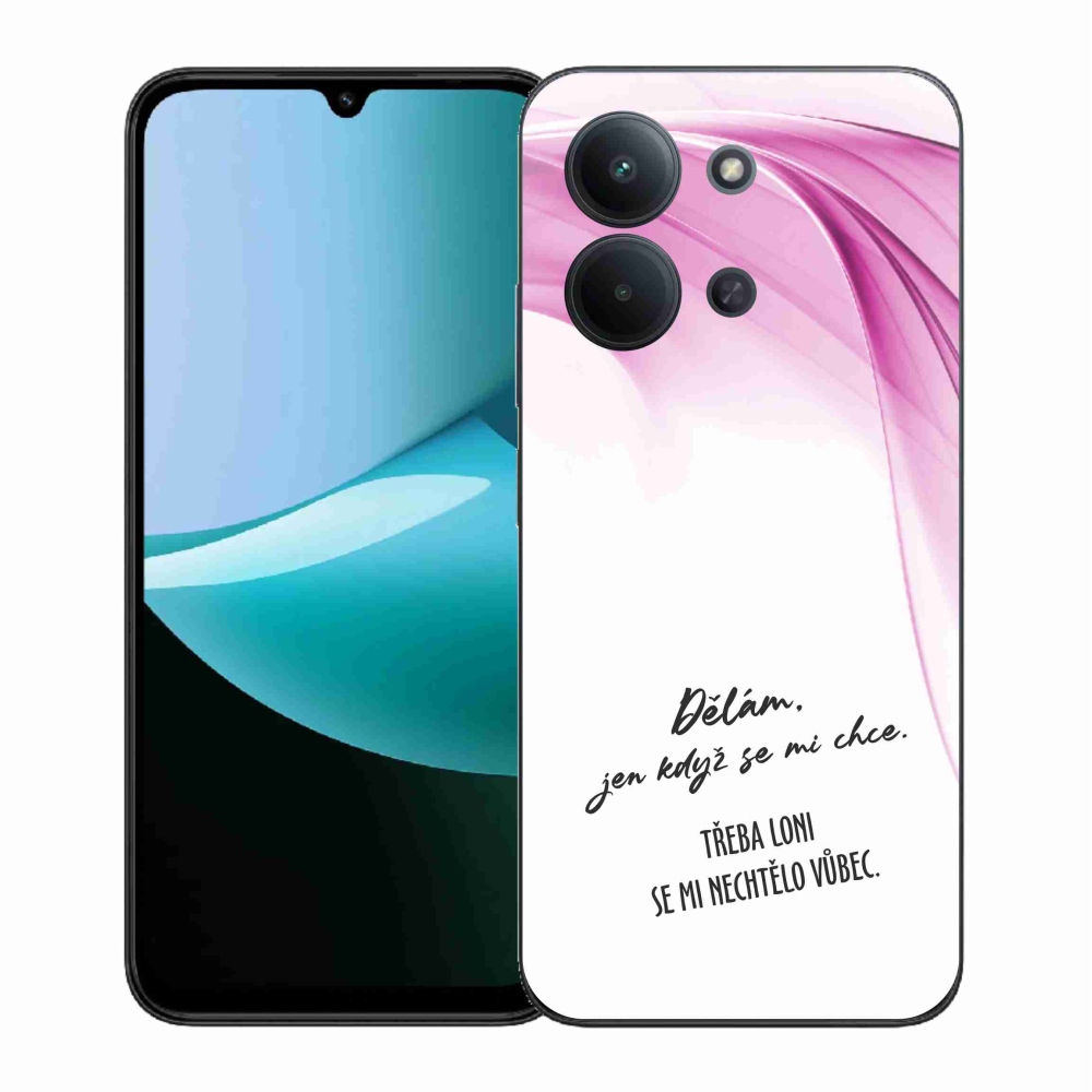 Gél borító mmCase a Xiaomi Redmi 15C 4G (171mm)/Poco C85 4G (171mm) - vicces szöveg 12 fehér háttérrel