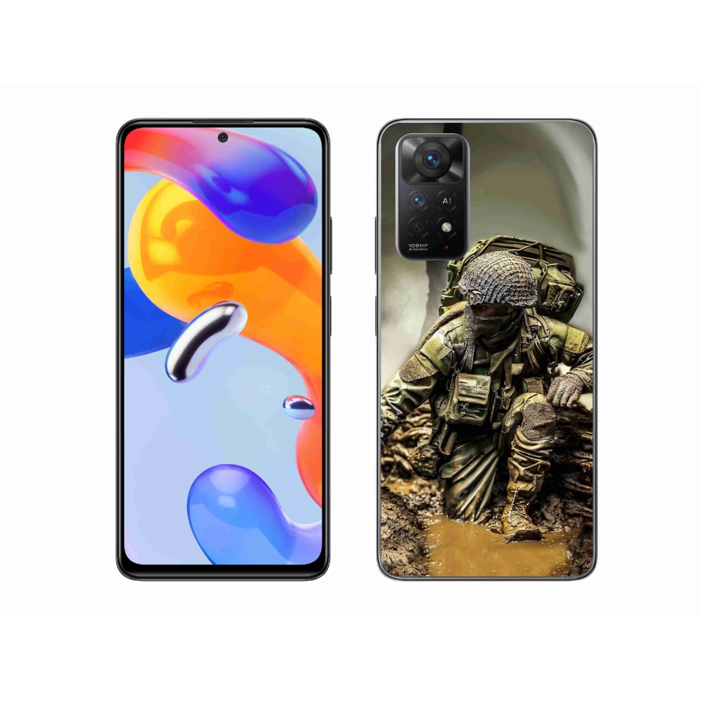 Gél borítás mmCase a Xiaomi Redmi Note 11 Pro 4G/5G - katonás