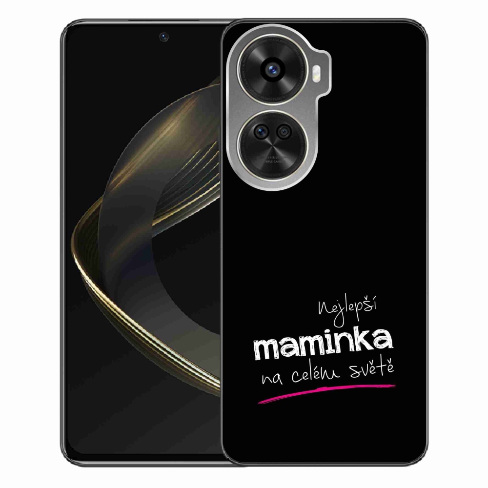 Gél borító mmCase a Huawei Nova 12 SE - legjobb anya 4 fekete háttérrel